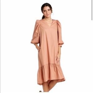 A new day puff sleeve cottage core prairie dress